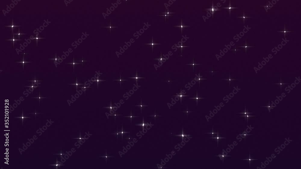 Wall mural set of four seamless loop glittering backgrounds with chaotically flying particles. glamour motion g