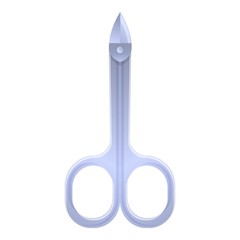 Manicure scissors icon. Cartoon of manicure scissors vector icon for web design isolated on white background