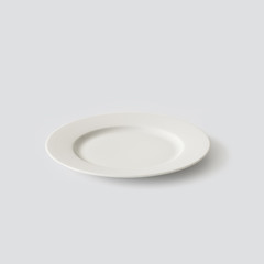 empty white plate