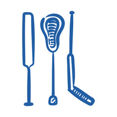 ice sports clubs hand draw style icon