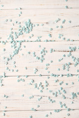 Blue stars on a wooden background