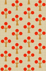 Elanance Floral motif pattern with color backgound