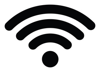 Wi-fi, wireless and wifi icon or wi-fi icon sign for remote internet access, vector illustration