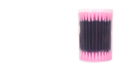 Black and pink ear stick cleaner.