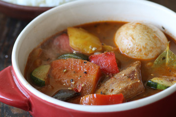 野菜がたくさんのスープカレー