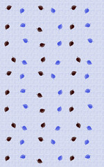 Elanance Floral motif pattern with color backgound