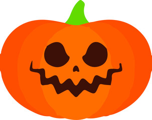 Cute looking Halloween pumpkin icon