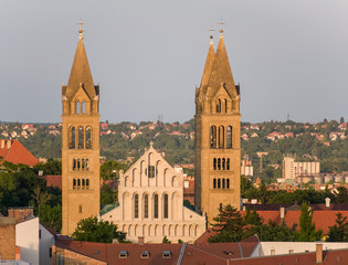 Fototapeta premium Cathedral of pecs, hungary called Szekesegyhaz