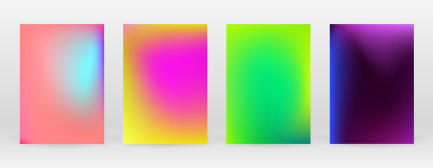 Pastel Soft. Rainbow Gradient Set Color Background