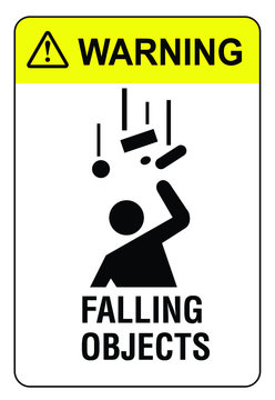 Falling Objects Construction Site Warning Sign