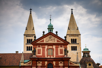 Fototapeta na wymiar St. george's basilica Prague, Czech Republic.