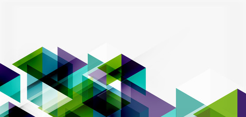 Geometric abstract background, mosaic triangle and hexagon shapes. Trendy abstract layout template for business or technology presentation, internet poster or web brochure cover, wallpaper