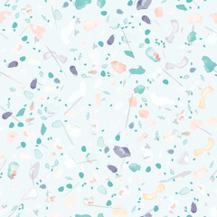 Terrazzo Texture Vector. Flooring Seamless Pattern