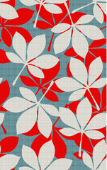 Elanance Floral motif pattern with color backgound