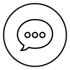 Chat, Message, Dialogue,  Conversation Button / Icon