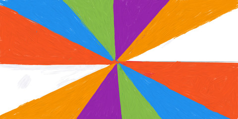 Obraz premium Colorful candy abstract art background painted like oils or crayons color in rainbow style 