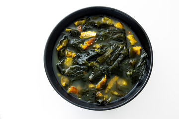 Fresh Seaweed Soup with dried pollack, Hwangtae Miyeok-guk