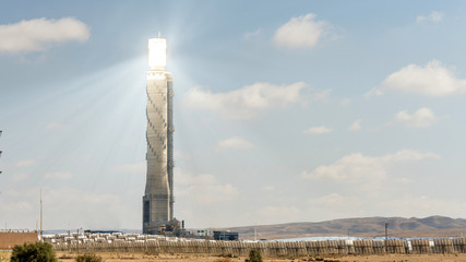 Solar Power Station Aschalim in the Negev desert, Beer-Sheva, Israel.