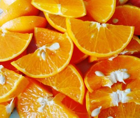 Obraz na płótnie Canvas Full Frame Shot Of Orange Slices