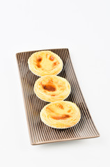 Egg tart, traditional Portuguese dessert