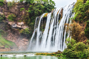 Fototapeta na wymiar Natural landscape of Huangguoshu waterfall in Guizhou..