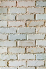 Decorative white brick tile texture background