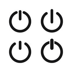 Power button icon, On/Off switch, Power icon vector Illustration on the white background.