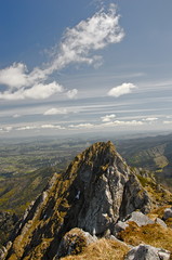 Fototapeta premium Poland Tatra Giewont. View of Zakopane from Giewont. Spring in the Tatras