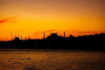 Istanbul silhouette.
