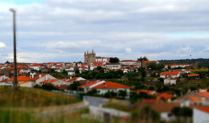 Fototapeta na wymiar panorama of old city in Portugal