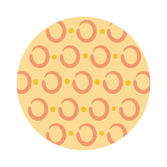 circles organic pattern block style