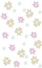Elanance Floral motif pattern with color backgound