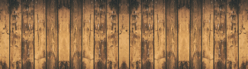 Obraz premium old brown aged rustic wooden texture - wood background panorama banner long 