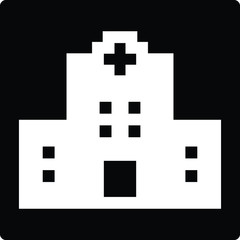 Obraz premium hospital building icon