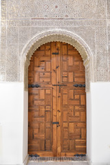 Porte mauresque &agrave; Tol&egrave;de en Castille, Espagne