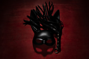 black mask and lash