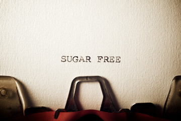 Sugar free concept view