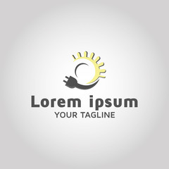 Solar system vector logo design template inspiration