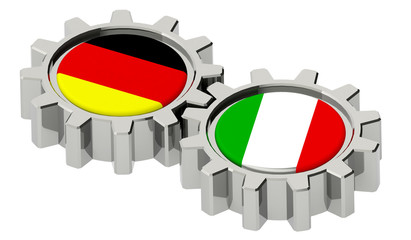 Italien Deutschland  Zusammenarbeit 3D © Fotomanufaktur JL