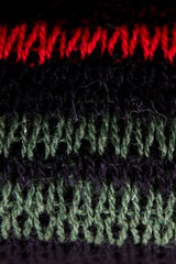 Detail of the handmade knitting texture