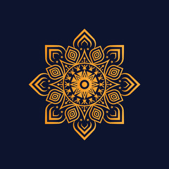 Luxury mandala with golden arabesque Arabic Islamic east style, Mandala Style Diwali Greeting Card. Festival holiday design background, Luxury mandala background with golden arabesque pattern Arabic