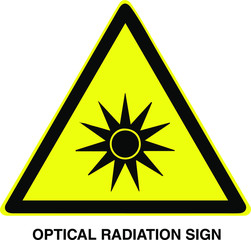 optical radiation sign vector sign