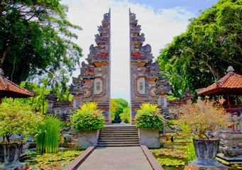 Temple and green nature in Nusa Dua ,Bali Island  © dogmer