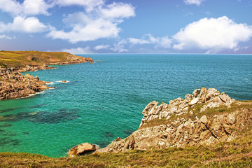 Naklejka premium Beuzec- Cap-Sizun. La pointe de Kastel Koz. Finistère. Bretagne