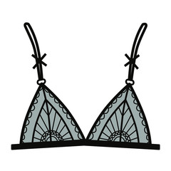 Bralett. Bra. Lingerie. Simple vector illustration.