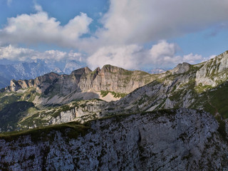 Alpine landscape in the Rofan Mountains in summer, Achensee region, Tyrol, Austria