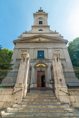 Fototapeta na wymiar Belgrade, Serbia - may 16,2020: Orthodox Holy Archangel Michael church (Serbian:Saborna crkva) in city of Belgrade, Serbia. The cathedral was built between 1837 and 1840.
