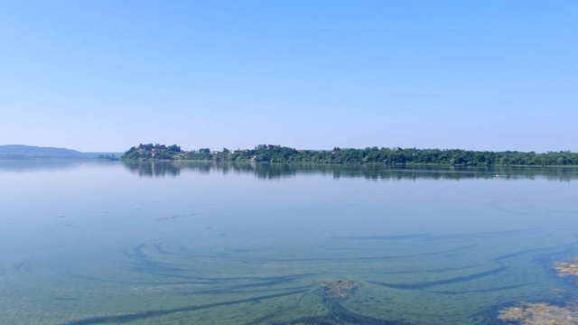 Varese Lake. In the area of Gavirate and Comerio. Italy