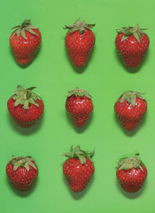 Pattern with strawberries.