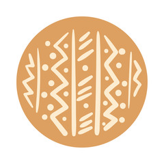 zig zag lines boho hand draw style